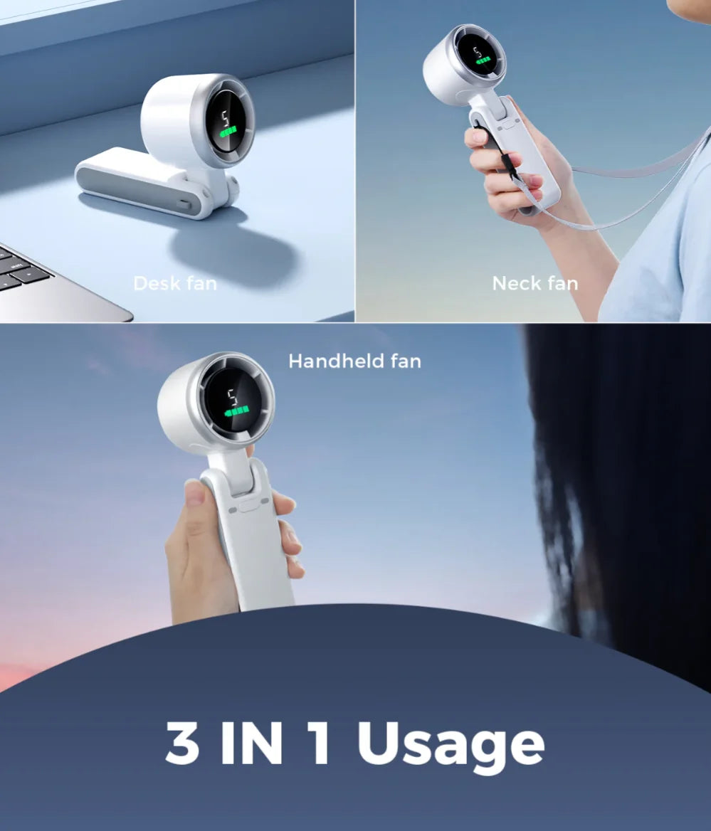 Portable 3-in-1 Mini Turbo Fan