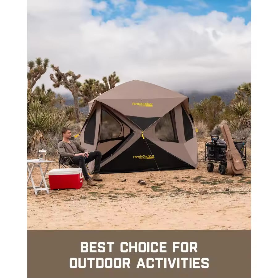 La tente hub instantanée ultime toutes saisons – Capacité 4 personnes (Installation en 60 secondes)