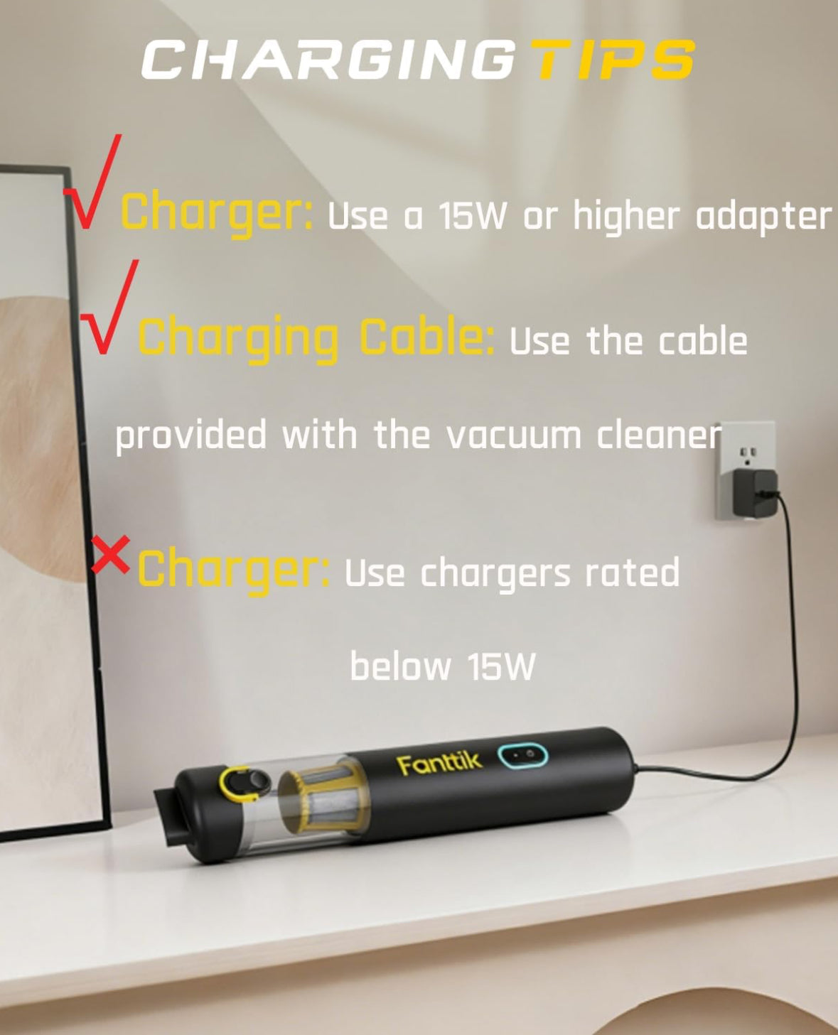 Aspirateur à main sans fil 4 en 1 ultime – Aspiration de 19 kPa et conception ultra-légère